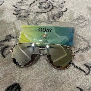 Quay Australia High Key Polarized Sunglasses - Gold